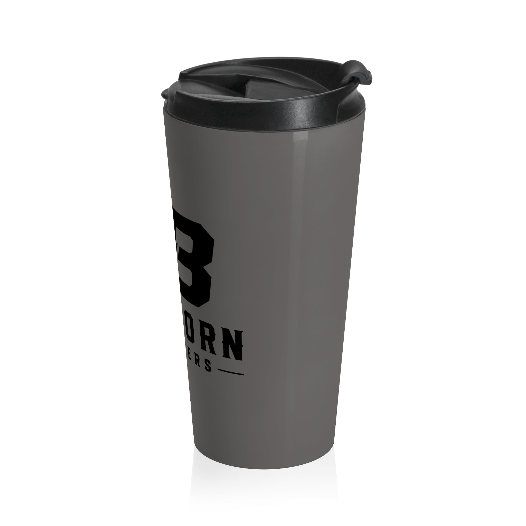 Wireborn Outfitters Stainless Steel Travel Mug — Insulated Gray Tumbler