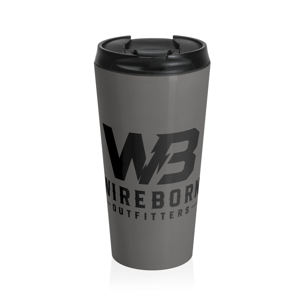 Wireborn Outfitters Stainless Steel Travel Mug — Insulated Gray Tumbler
