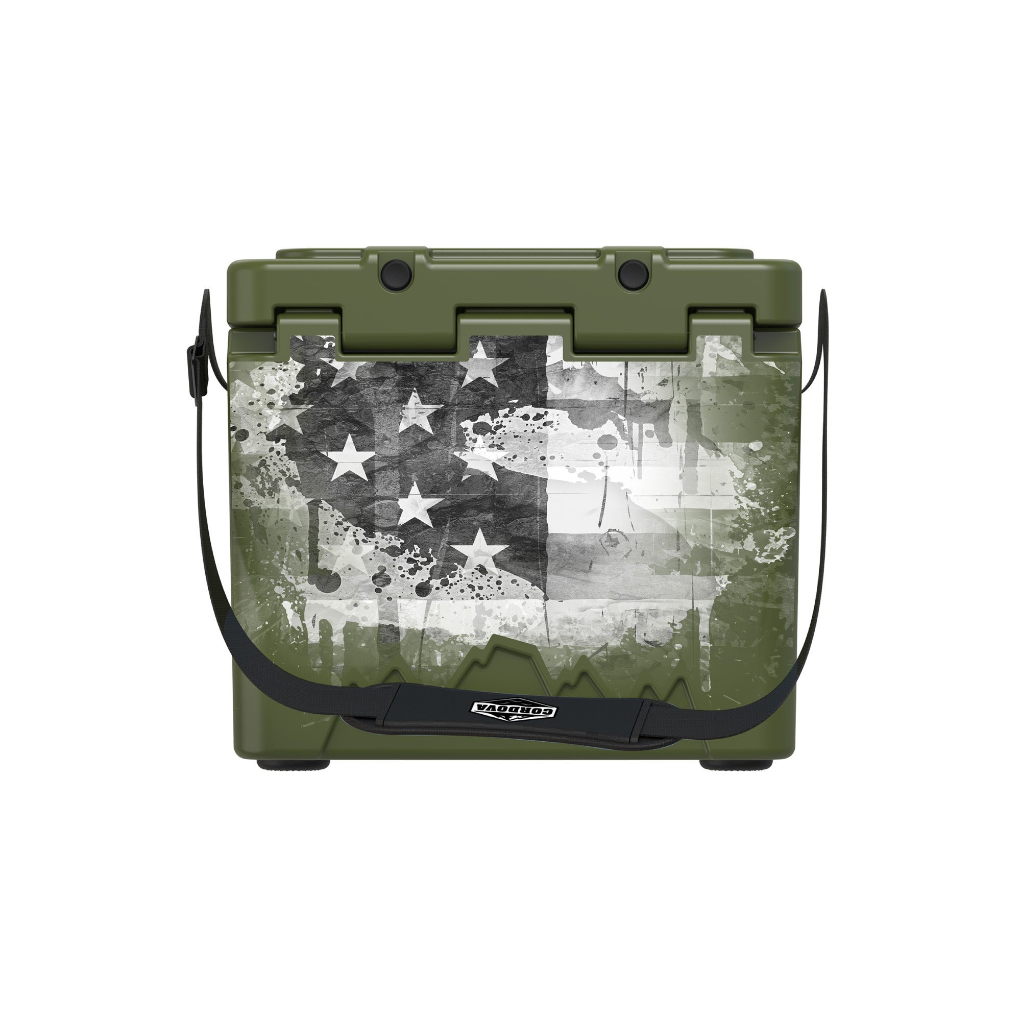 American Flag Hard Cooler