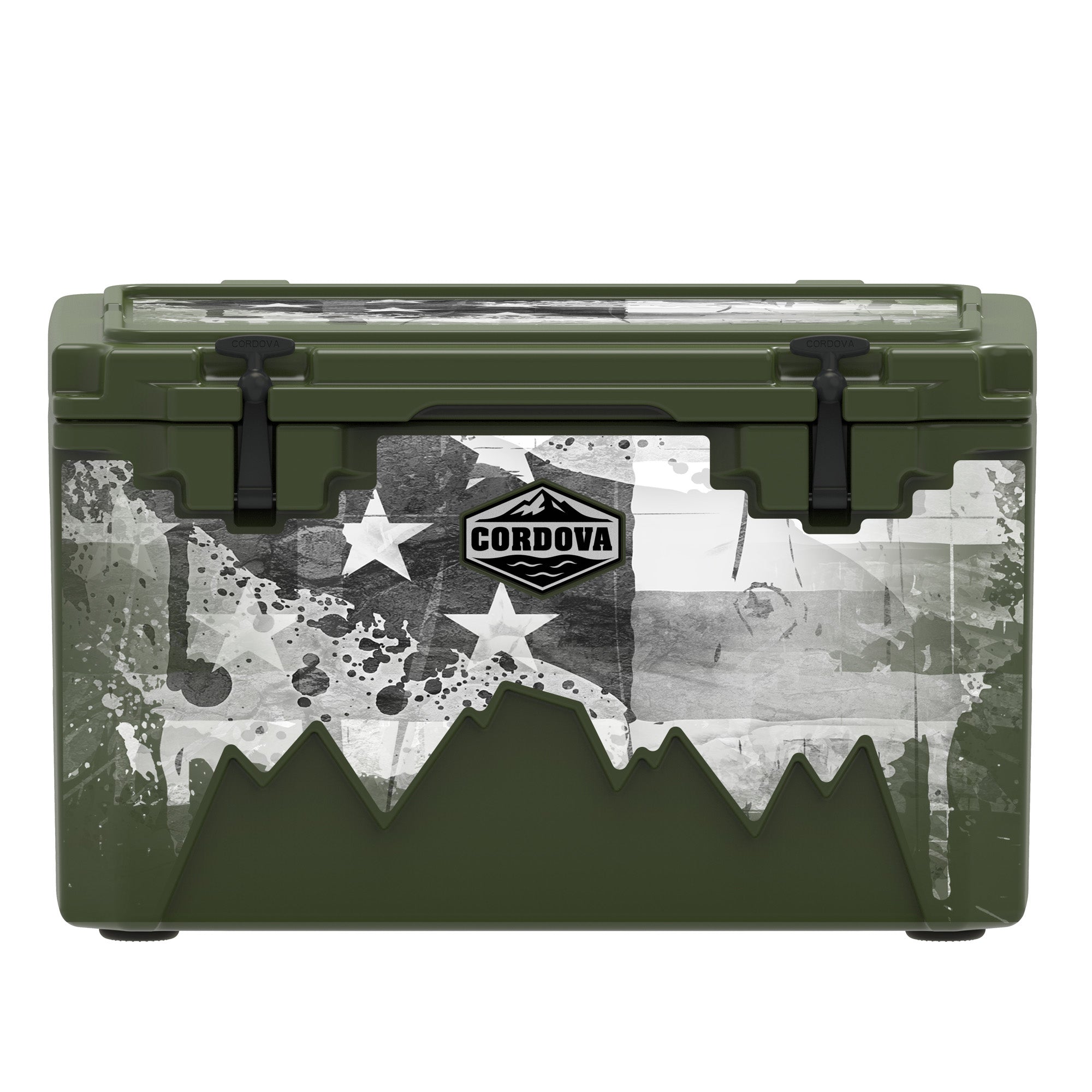 American Flag Hard Cooler