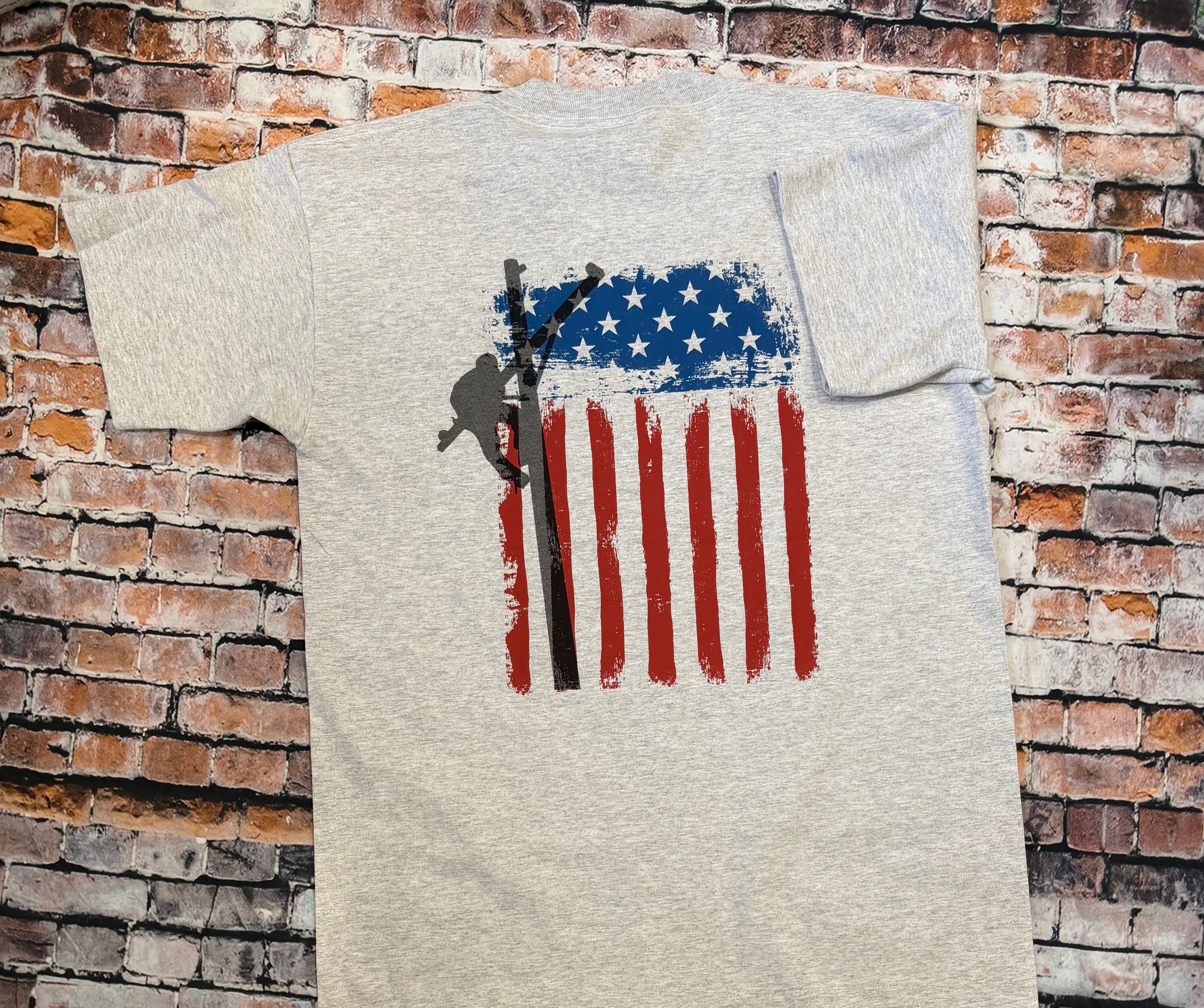 Lineman Flag grey RWB 014