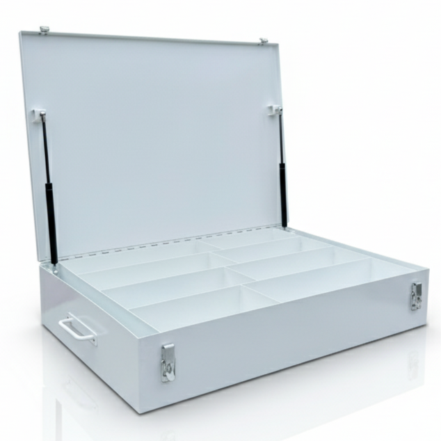 8-Compartment Bolt Bin for 5/8" & 3/4" Bucket Truck