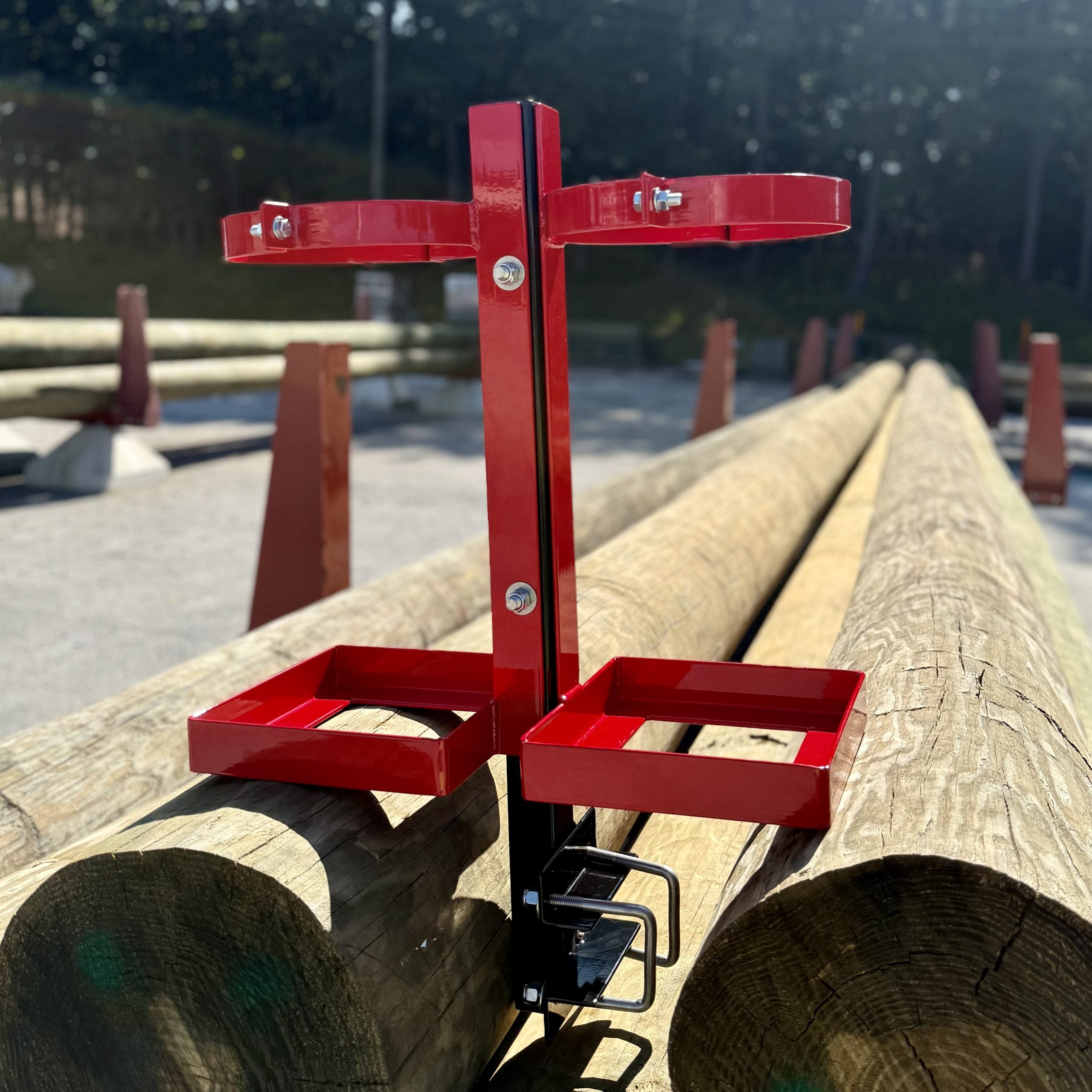 Pedestal Mount Blanket Tube Holder