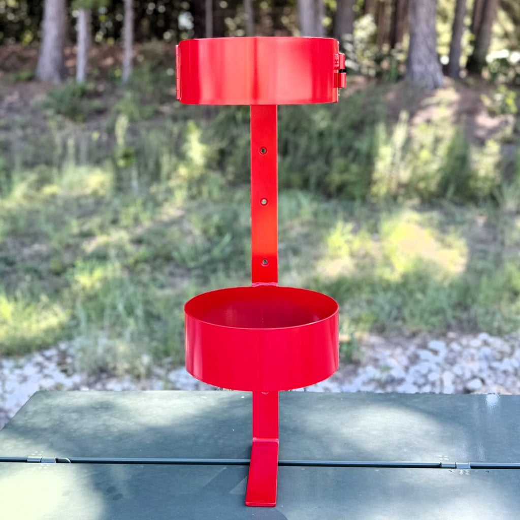 Insulating Blanket Canister Storage for Utility Bucket Trucks