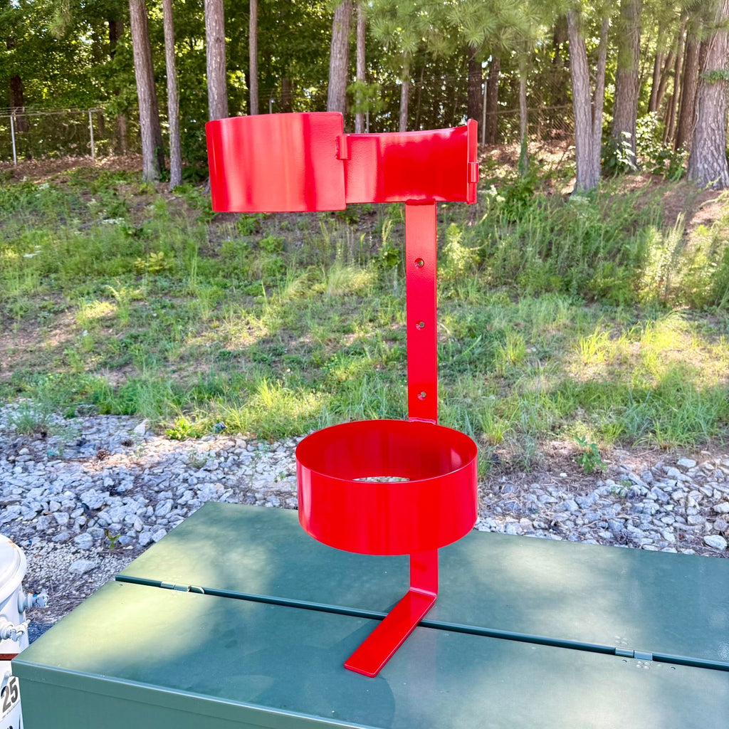 Insulating Blanket Canister Storage for Utility Bucket Trucks