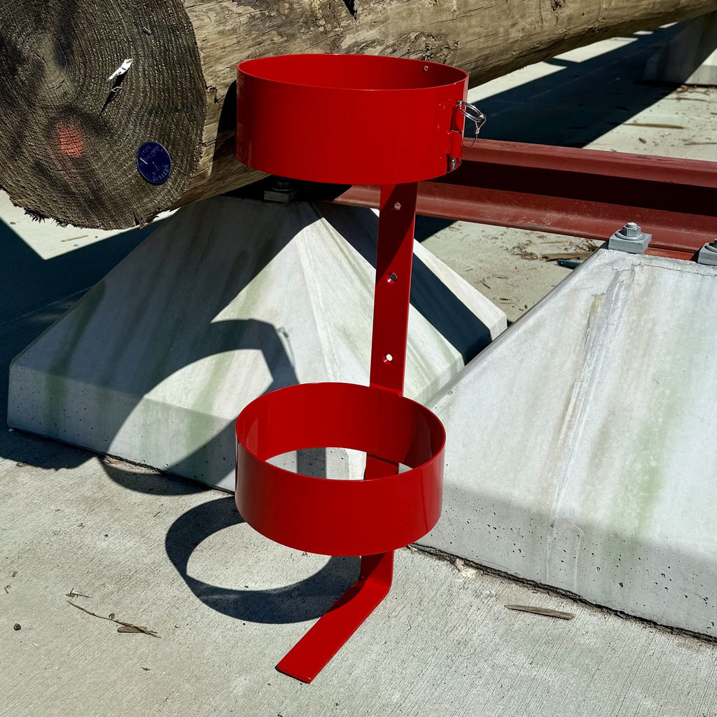 Insulating Blanket Canister Storage for Utility Bucket Trucks