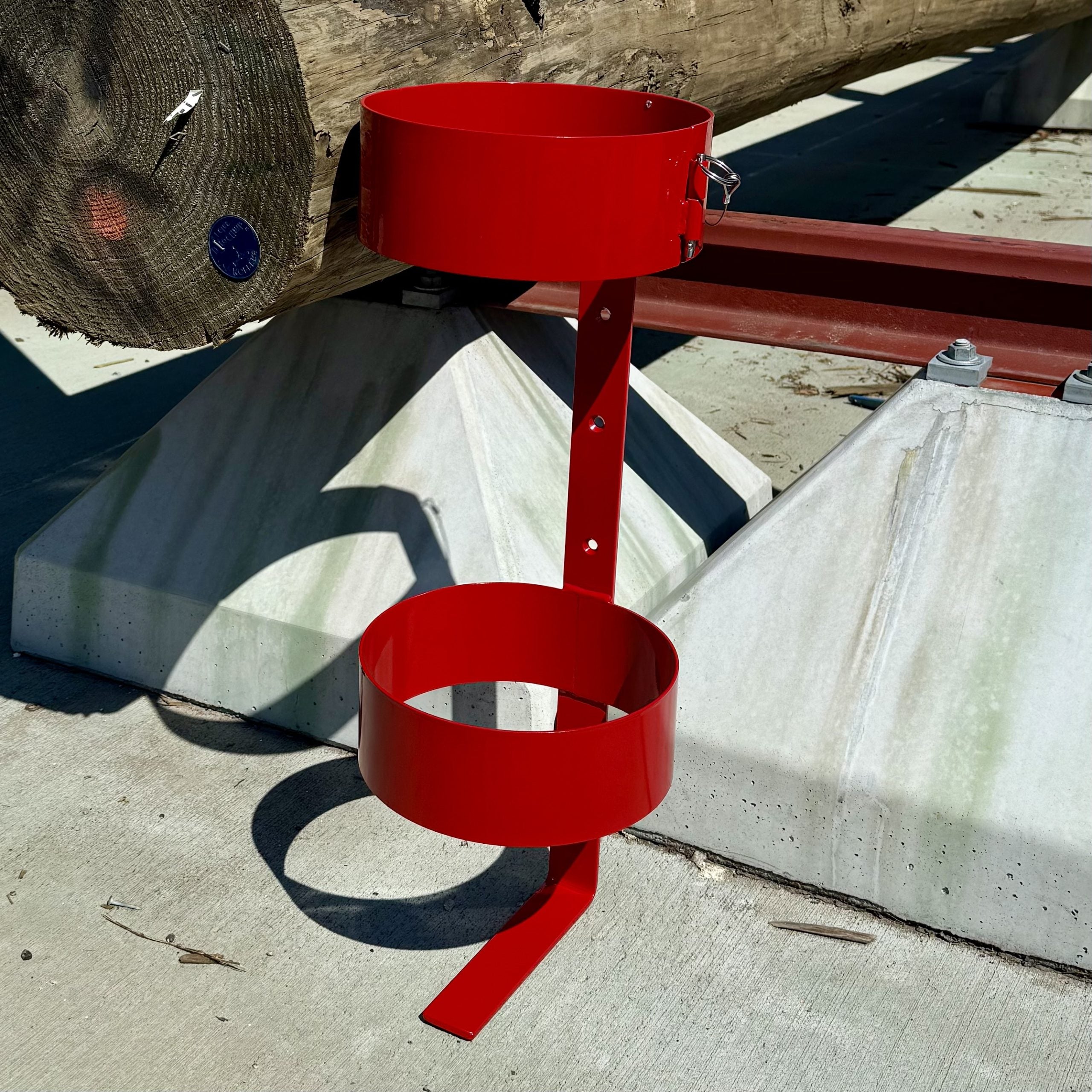 Insulating Blanket Canister Storage for Utility Bucket Trucks