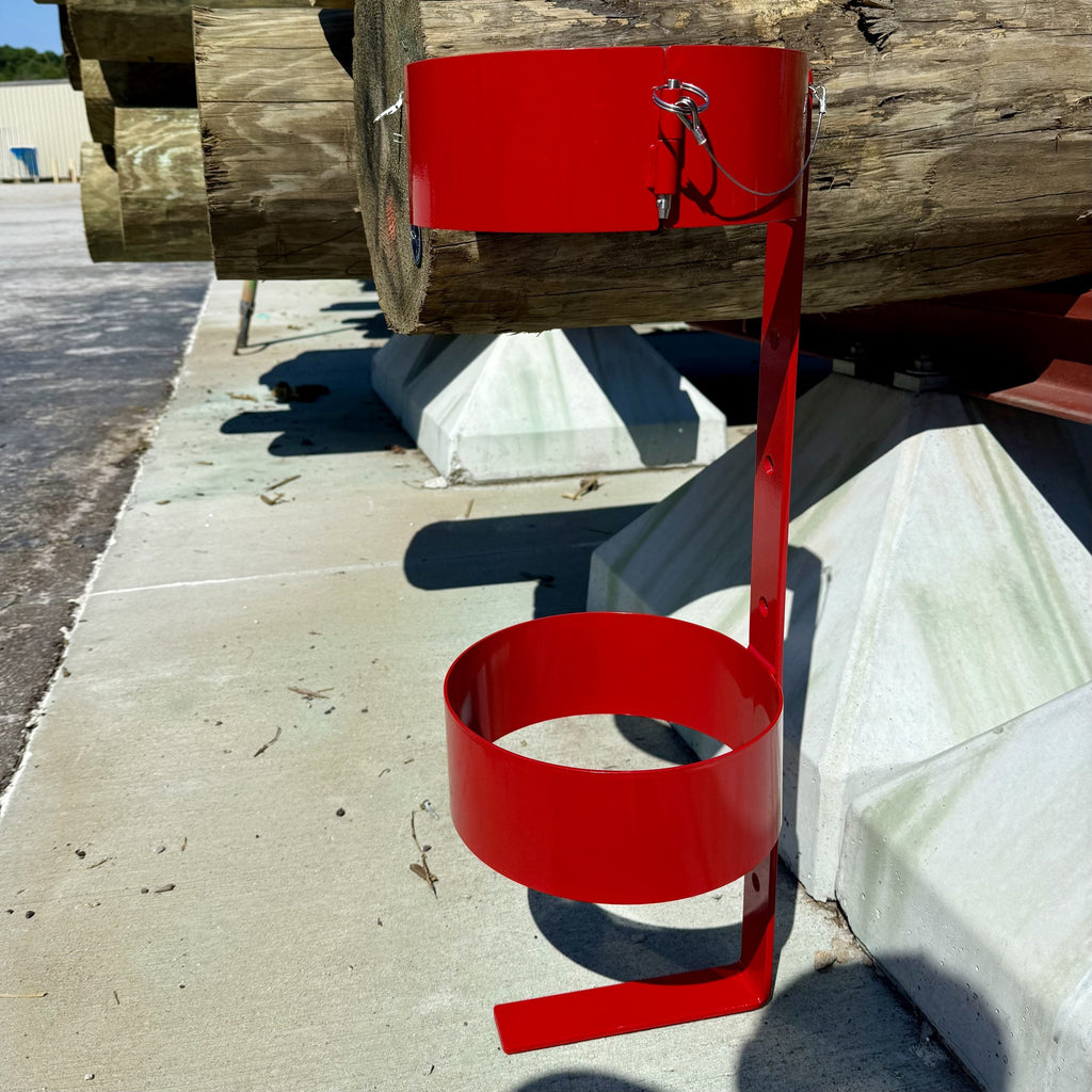 Insulating Blanket Canister Storage for Utility Bucket Trucks