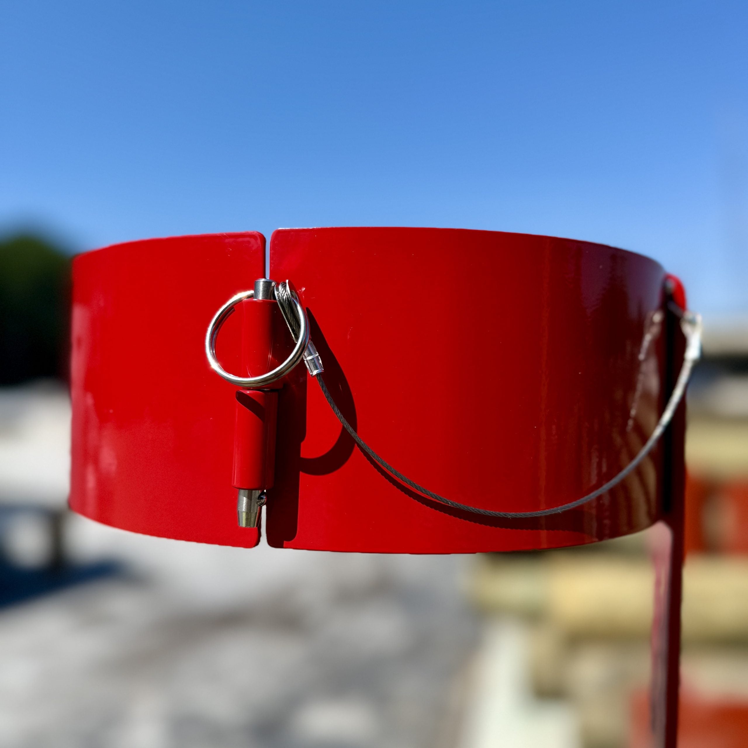 Insulating Blanket Canister Storage for Utility Bucket Trucks