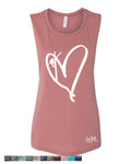 Womens Heart Flowy
